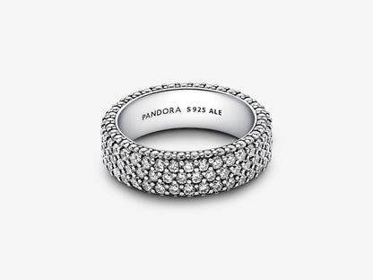 Timeless Pavé Triple-row Ring