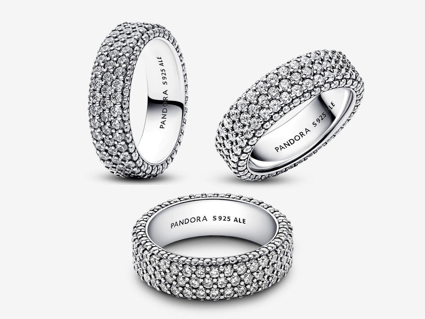 Timeless Pavé Triple-row Ring