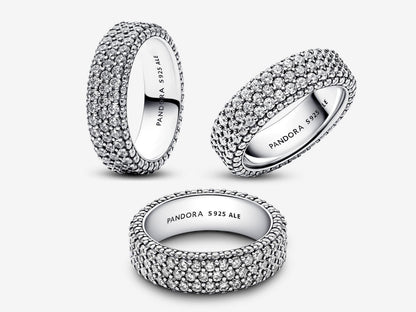 Timeless Pavé Triple-row Ring