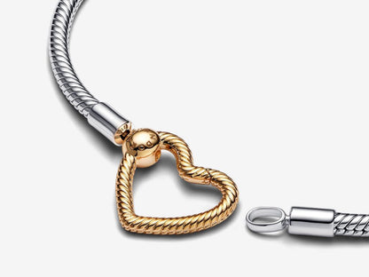 Heart Closure Snake Chain Bracelet