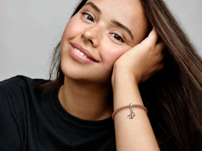 Two-tone Key, Padlock & Heart Triple Dangle Charm