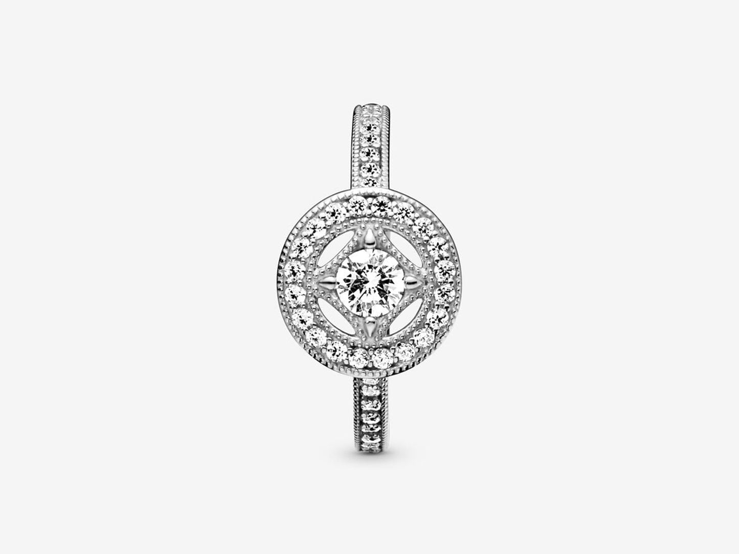 Vintage Circle Gem Ring