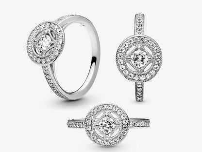 Vintage Circle Gem Ring