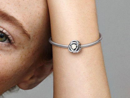 White Pearl Loop Charm