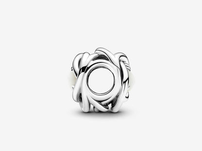 White Pearl Loop Charm