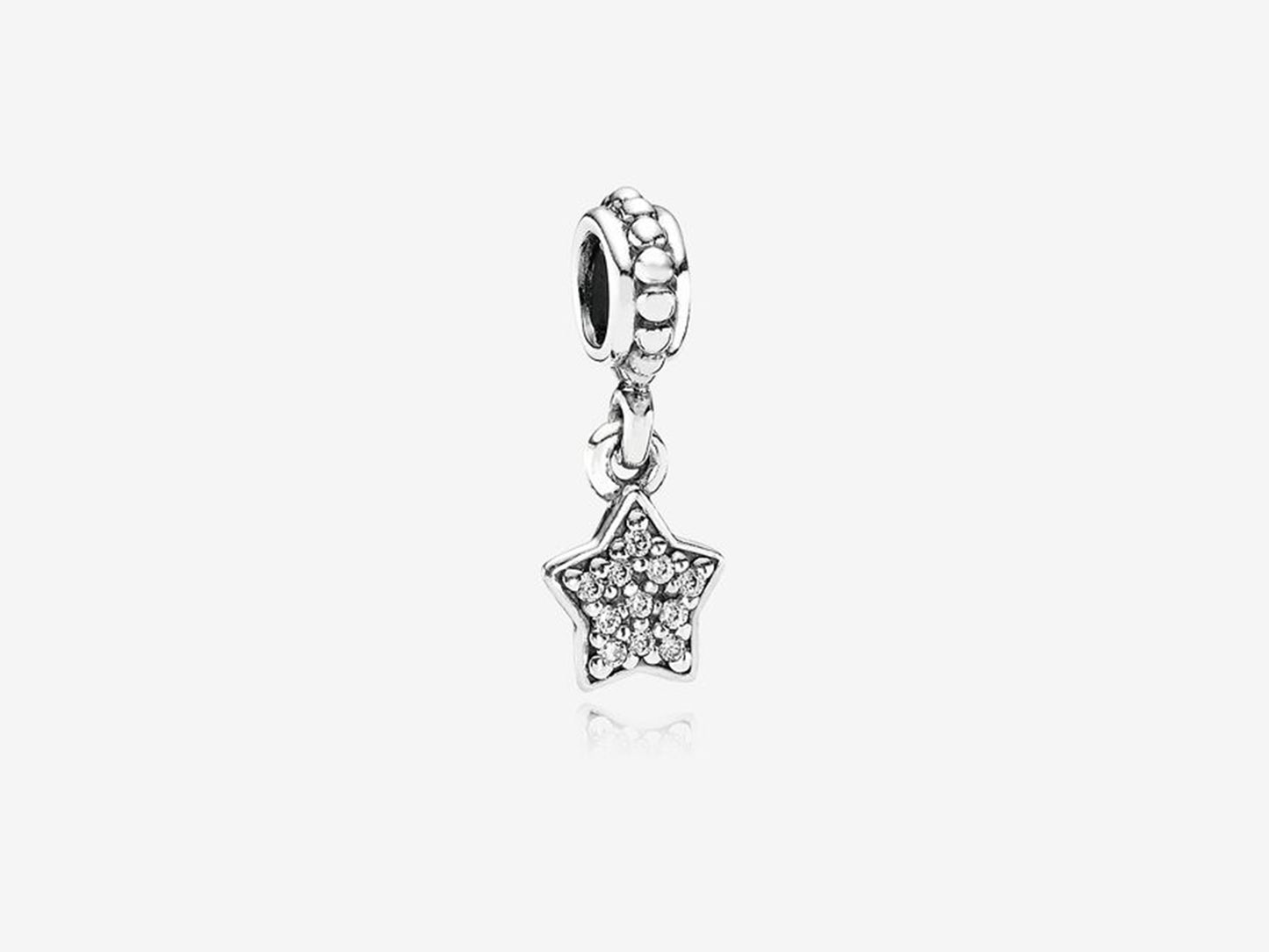 White Starburst Charm