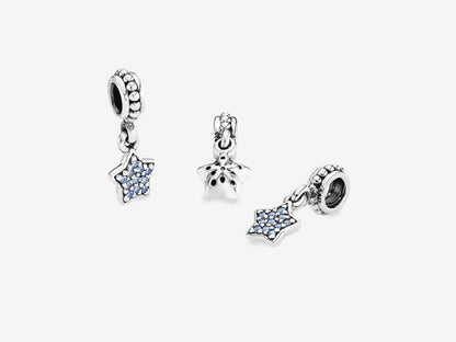 White Starburst Charm