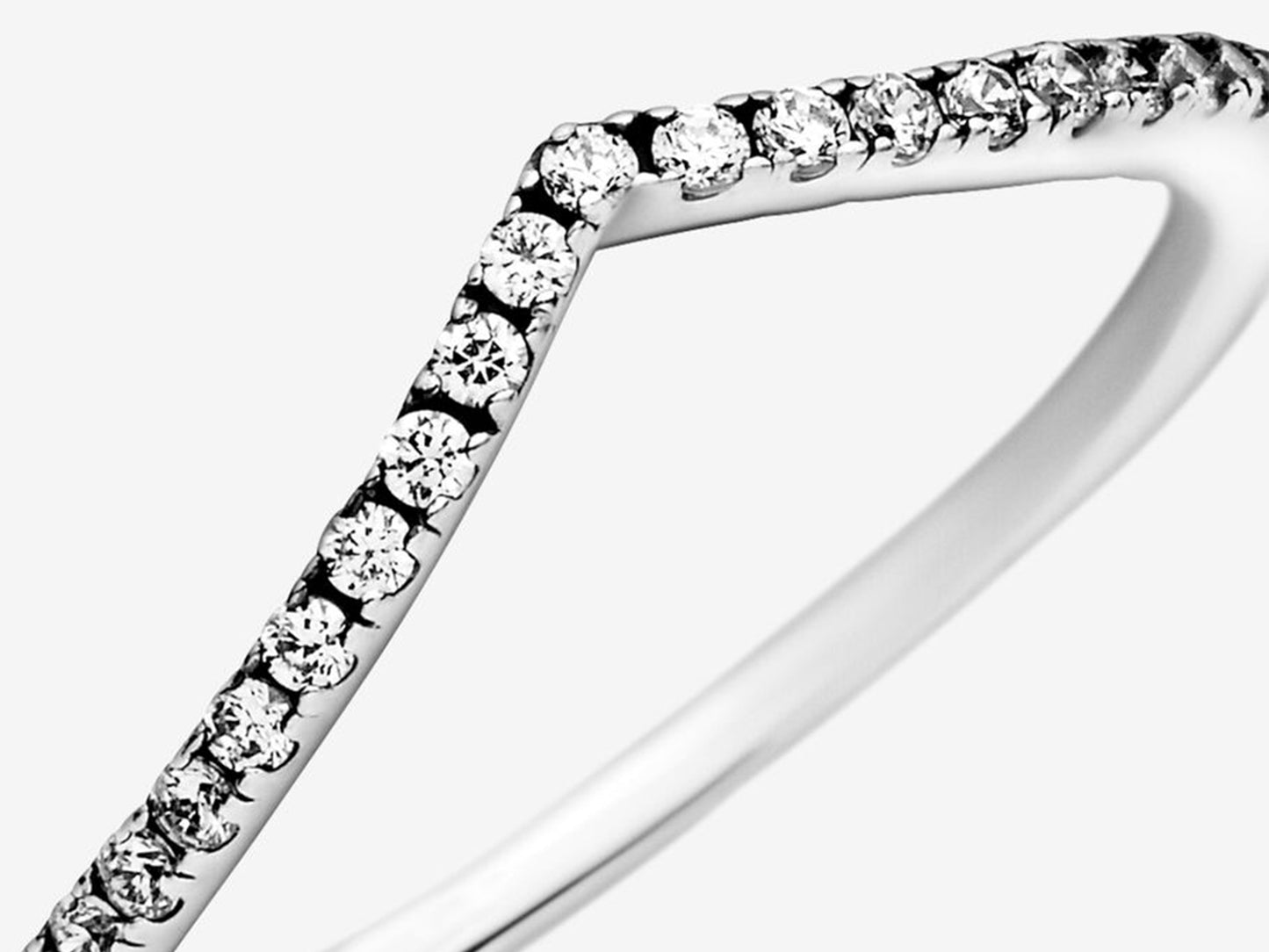 Sparkling Wishbone Ring