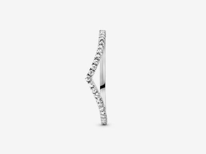 Sparkling Wishbone Ring