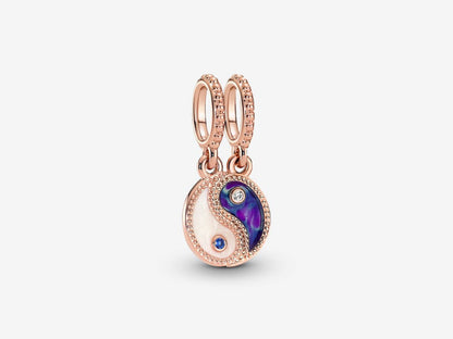 Splittable Yin & Yang Sparkling Dangle Charm