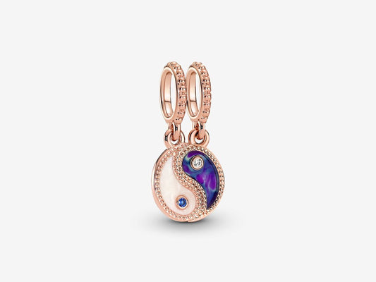 Splittable Yin & Yang Sparkling Dangle Charm