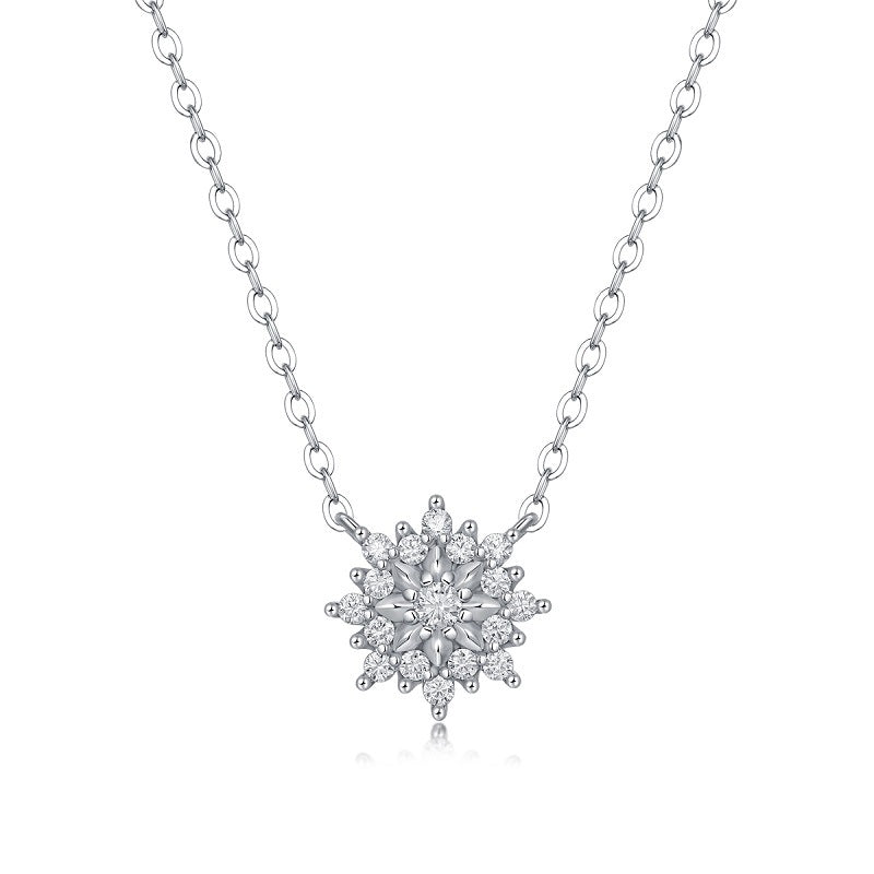 Polished Dot Moissanite Pendant Necklace
