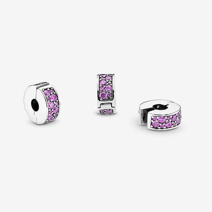 Purple Pavé Clip Charm
