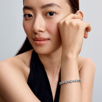 Cubic Zirconia Heart Bracelet
