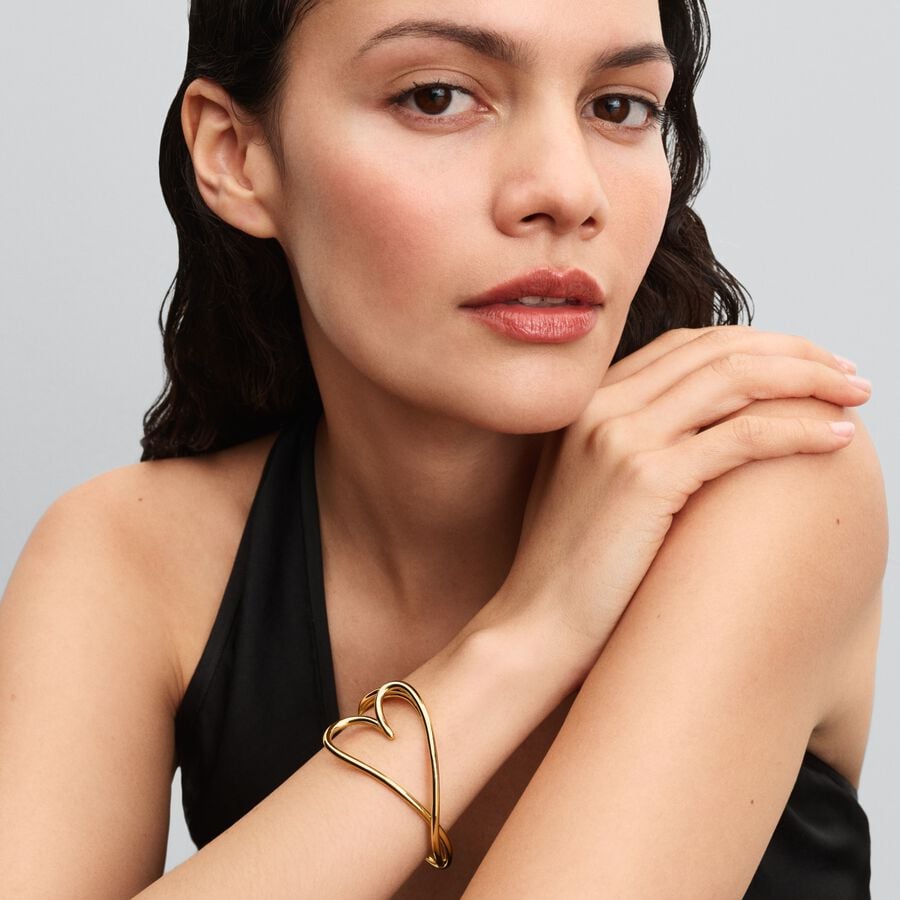 Oversized Heart Bangle