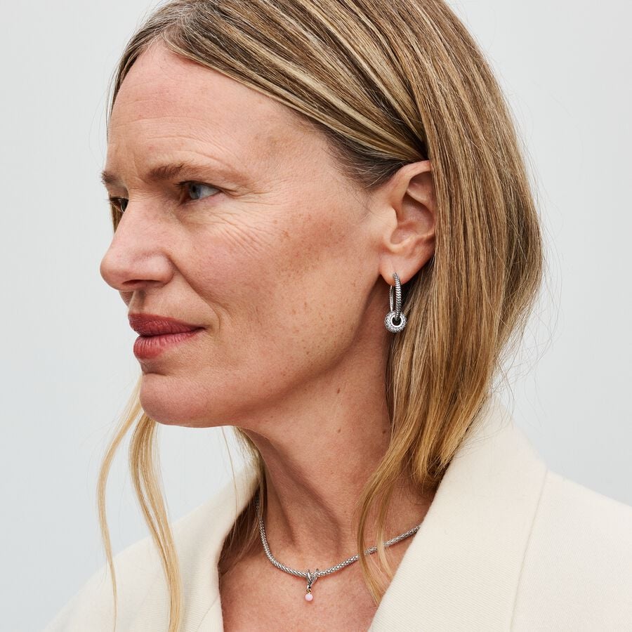 Two-tone Wrapped Heart Charm