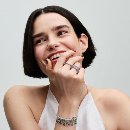 Turquoise Blue Infinity Charm