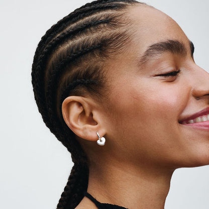 Stackable Heart Hoop Earrings