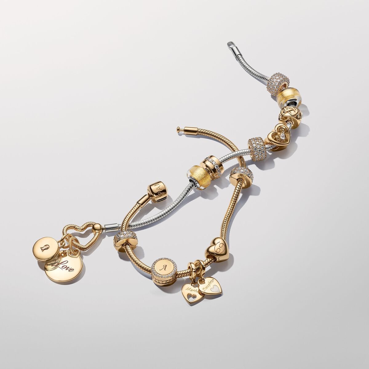 14K Gold Engravable Heart Charm