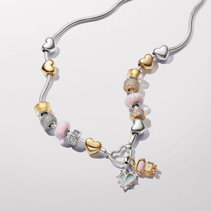 Square Murano Glass Charm