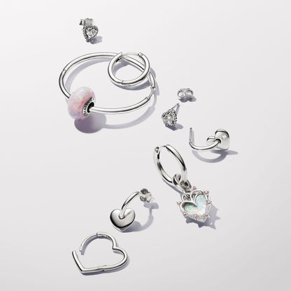 Stackable Heart Hoop Earrings