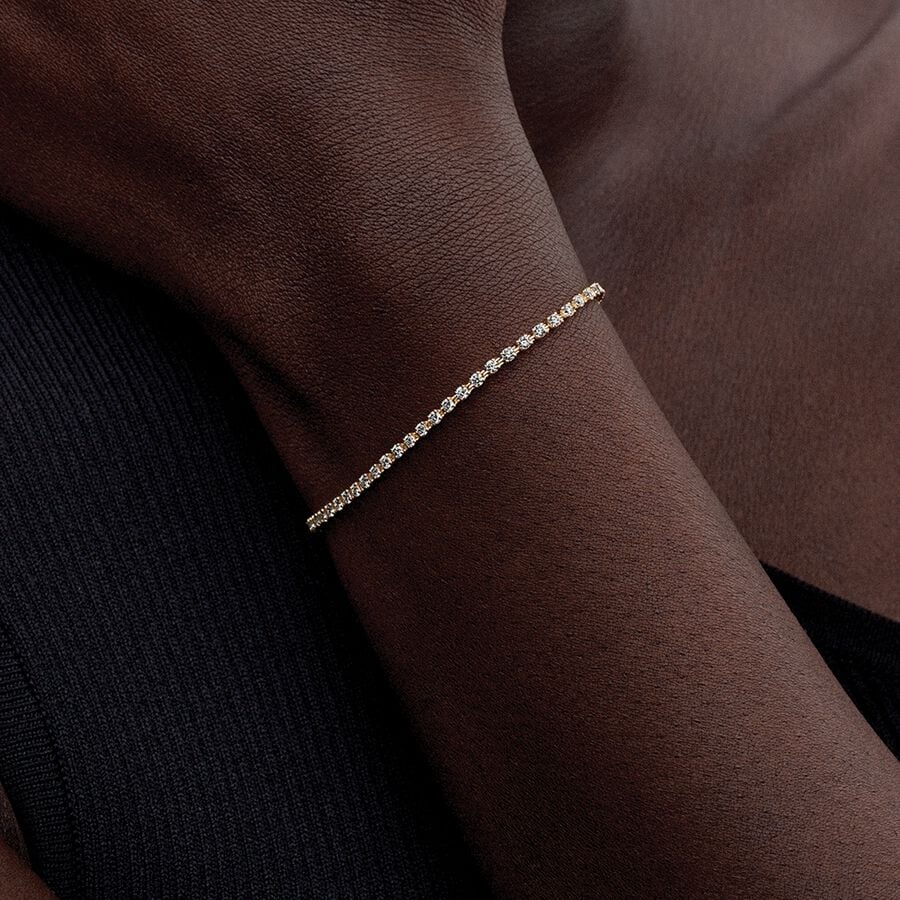 Round Brilliant Diamond Bracelet