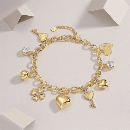 Radiant Geometric Bracelet with Moissanite