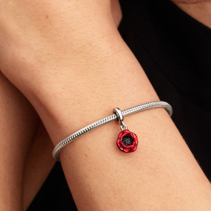 Sterling Silver Flower Charm