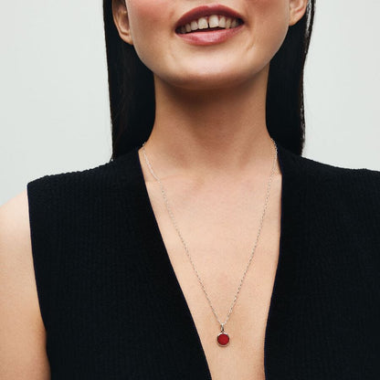 Vibrant Red Wavy Effect Charm