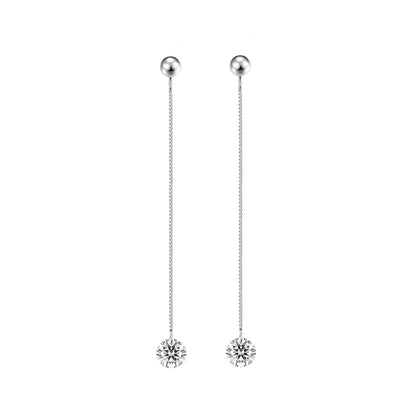 Refined Geometric Moissanite Stud Earrings