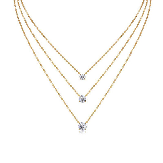 Refined Women's Moissanite Necklace for Office and Casual Wear