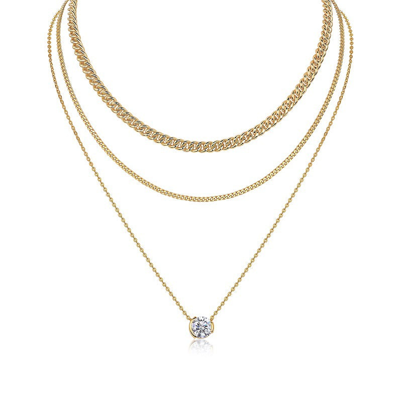 Refined Women's Moissanite Necklace for Office and Casual Wear