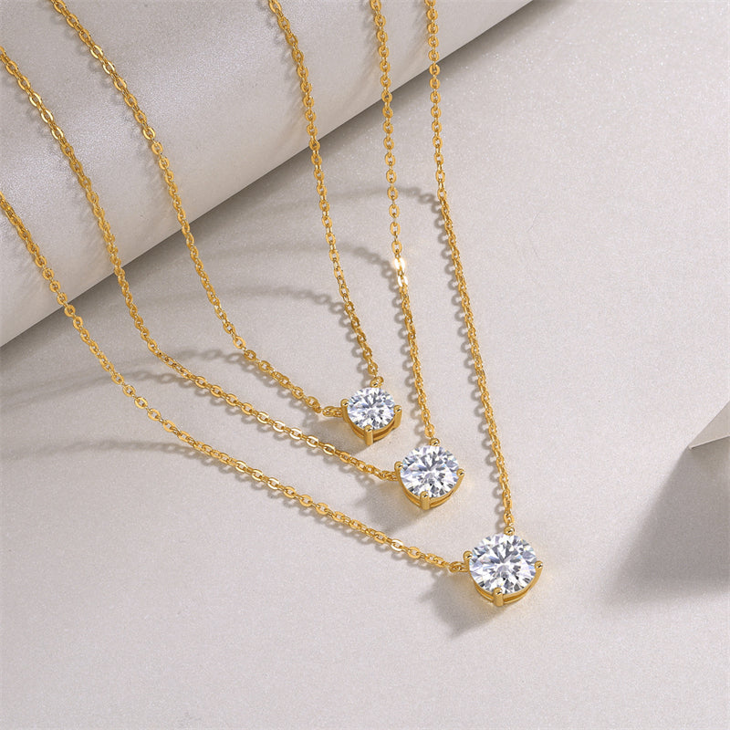 Refined Women's Moissanite Necklace for Office and Casual Wear