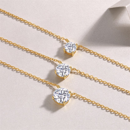 Refined Women's Moissanite Necklace for Office and Casual Wear