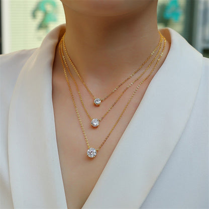 Refined Women's Moissanite Necklace for Office and Casual Wear