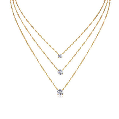 Refined Women's Moissanite Necklace for Office and Casual Wear