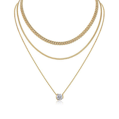 Refined Women's Moissanite Necklace for Office and Casual Wear