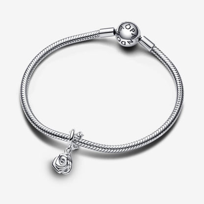 Rose in Bloom Dangle Charm