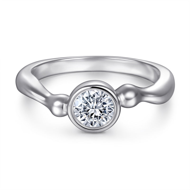 S925 Sterling Silver CZ Ring – Modern Geometric Jewelry for Women
