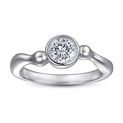 S925 Sterling Silver CZ Ring – Modern Geometric Jewelry for Women
