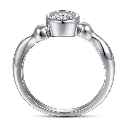 S925 Sterling Silver CZ Ring – Modern Geometric Jewelry for Women