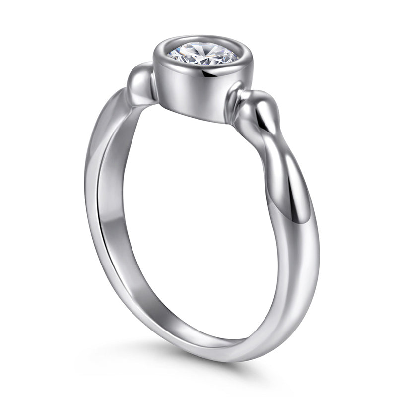 S925 Sterling Silver CZ Ring – Modern Geometric Jewelry for Women