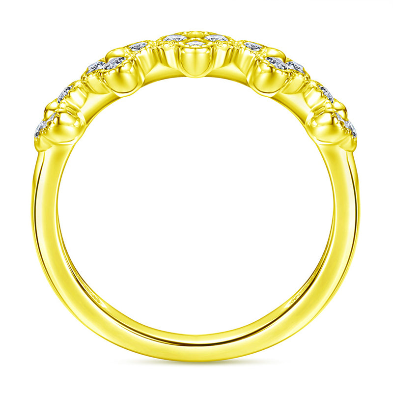 S925 Sterling Silver Clover Pavé Ring - Delicate Four-Leaf Zirconia Stackable Band