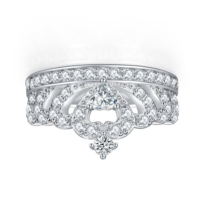 S925 Sterling Silver Crown Ring – Minimalist Summer Jewelry for Women