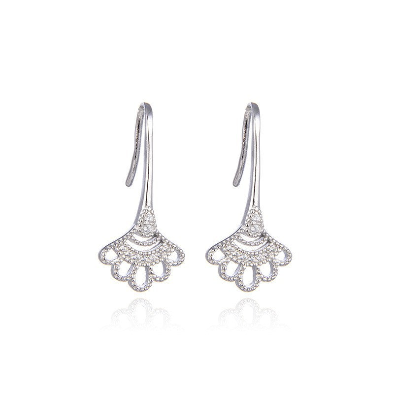 S925 Sterling Silver Geometric Drop Earrings - European & American Style Minimalist Dangle Earrings for Women