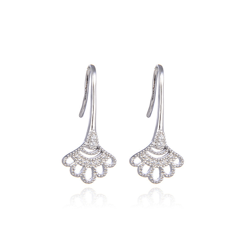 S925 Sterling Silver Geometric Drop Earrings - European & American Style Minimalist Dangle Earrings for Women
