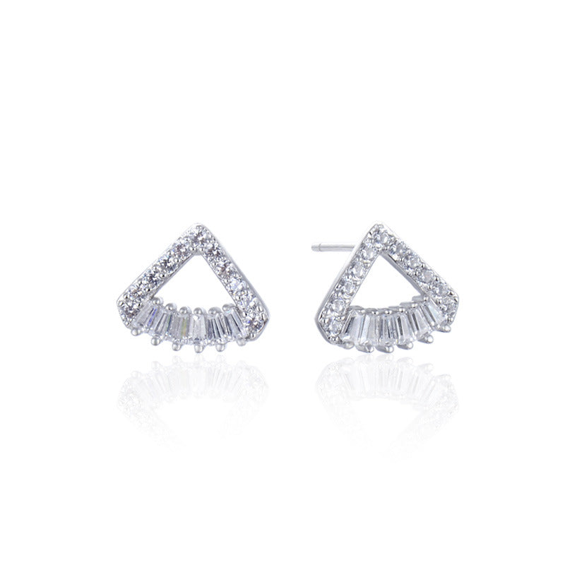 S925 Sterling Silver Gold-Plated Fortune Toad Stud Earrings - 2g Elegant OL Style with Plastic Ear Backs, Chinese Motif