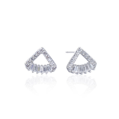 S925 Sterling Silver Gold-Plated Fortune Toad Stud Earrings - 2g Elegant OL Style with Plastic Ear Backs, Chinese Motif