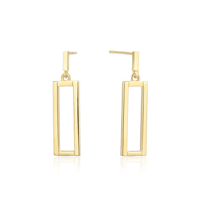 S925 Sterling Silver Gold-Plated Toad Stud Earrings-1.7g Minimalist Chinese Style Earrings with Plastic Ear Backs