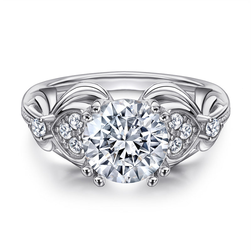 S925 Sterling Silver Heart Ring - Romantic Rose Gold Plated Jewelry for Women